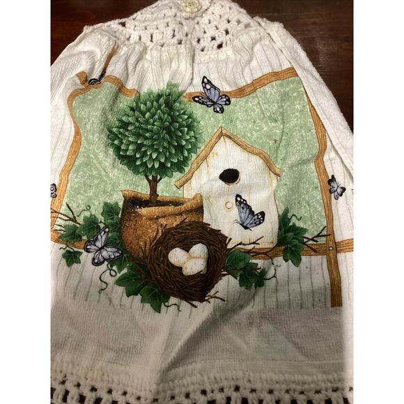 Floral Apron, Dish Towel And Tin Stackers (3) - Picture 3 of 6